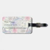 Eigen naam  Indische stijltijger patroon Bagagelabel (Achterkant horizontaal)