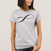 Eigen naam Infinity-symbool T-Shirt (Voorkant)