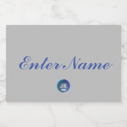 Eigen naam JK 2023, label voor dranken Sparkling Wijnetiket (Enkel label)