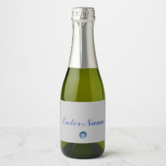 Eigen naam JK 2023, label voor dranken Sparkling Wijnetiket
