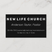 Eigen naam Kerk Religieuze Visitekaartje (Voorkant)