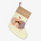 Eigen naam kerstcadeautjes stoppen Paar slakken Kleine Kerstsok (Voorkant (Hangend))