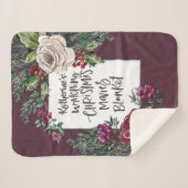 Eigen naam kerstfilm die feestdag bekijkt sherpa deken (Voorkant (horizontaal))