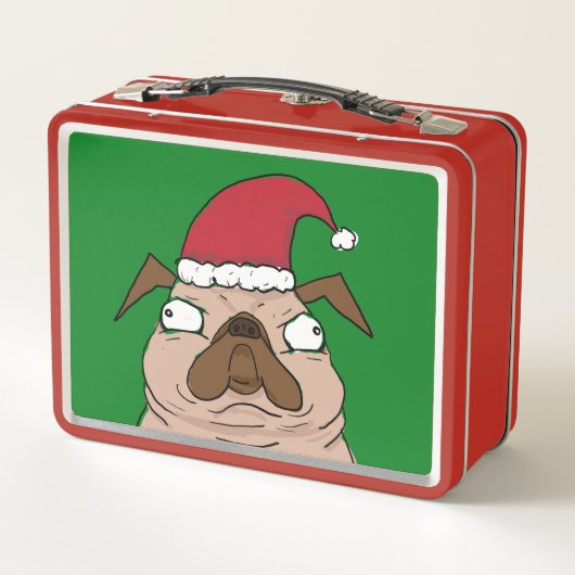 Eigen naam kerstkoekjes Metalen tin Lunchbox (Achterkant)