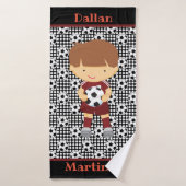 Eigen naam keukenhanddoek Kind Badhanddoek (Badhanddoek)