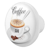 Eigen naam Koffie-geïnspireerde keramische knoppen (Rechts)