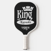 Eigen naam koning Karaoke Pickleball Paddle (Achterkant)