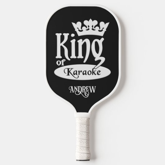 Eigen naam koning Karaoke Pickleball Paddle (Voorkant)