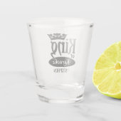 Eigen naam koning Karaoke Shot Glas (Achterkant)