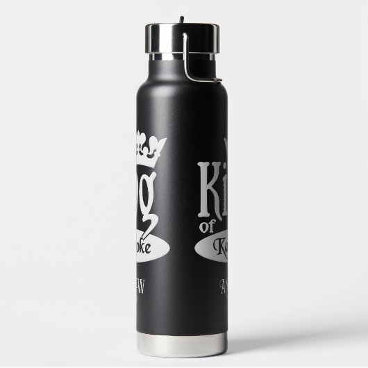 Eigen naam koning Karaoke Waterfles (Links)