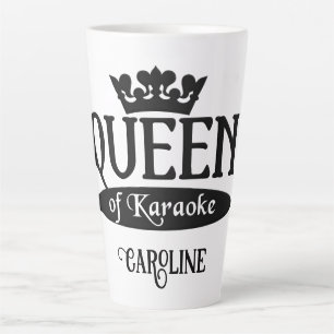 Eigen naam koningin van Karaoke Latte Mok