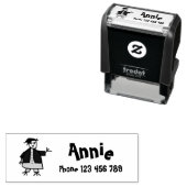 Eigen naam Label Children Zelfinktende Stempel (In situ)