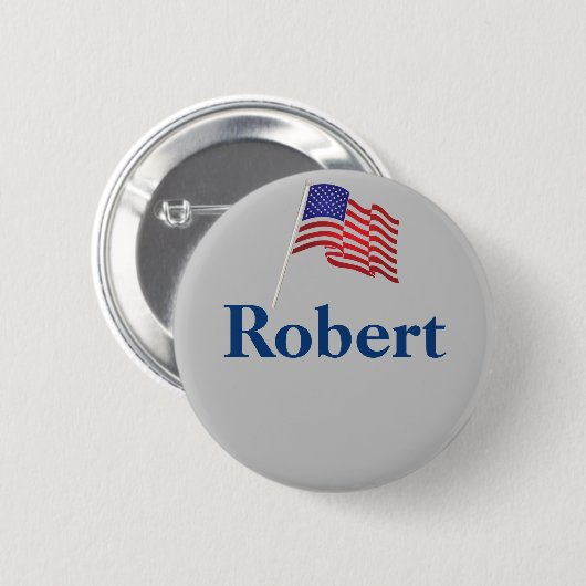 Eigen naam Label Tekstpatriottisch badge Pinback Ronde Button 5,7 Cm (Voorkant /achterkant)