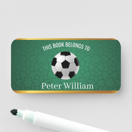 Eigen naam Labels Voetballabels Naamplaatje (In situ)