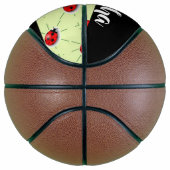 Eigen naam ladybugs patroon basketbal (Rechts)