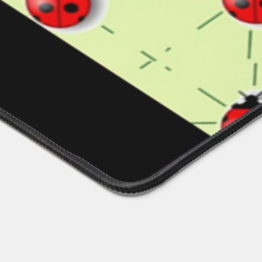 Eigen naam ladybugs patroon bureaumat (Hoek)