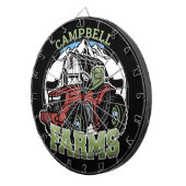 Eigen naam Landenmerk Boerderij Barn Tractor Farme Dartbord (Voorkant Rechts)