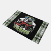 Eigen naam Landenmerk Boerderij Barn Tractor Farme Deurmat (Schuin)