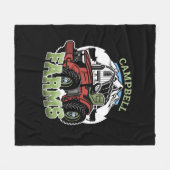 Eigen naam Landenmerk Boerderij Barn Tractor Farme Fleece Deken (Voorkant (Horizontaal))