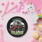 Eigen naam Landenmerk Boerderij Barn Tractor Farme Papieren Bordje (Feest)