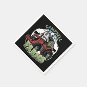 Eigen naam Landenmerk Boerderij Barn Tractor Farme Servet (Hoek)