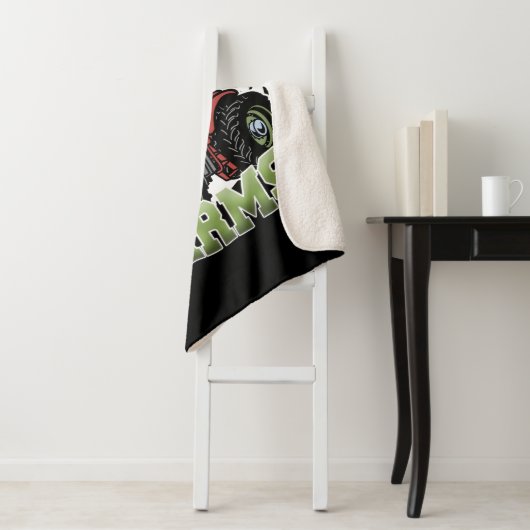 Eigen naam Landenmerk Boerderij Barn Tractor Farme Sherpa Deken (In situ)