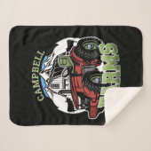 Eigen naam Landenmerk Boerderij Barn Tractor Farme Sherpa Deken (Voorkant (horizontaal))