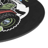 Eigen naam Landenmerk Boerderij Barn Tractor Farme Snijplank (Hoek)