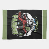 Eigen naam Landenmerk Boerderij Barn Tractor Farme Theedoek (Horizontaal)