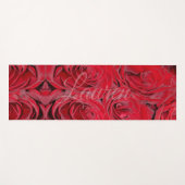 Eigen naam Lauren Romantic Red Roses Floral Yogamat (Voorkant (horizontaal))