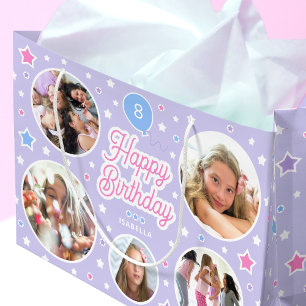 Eigen naam Leeftijd Foto Collage Birthday Star Paa Groot Cadeauzakje