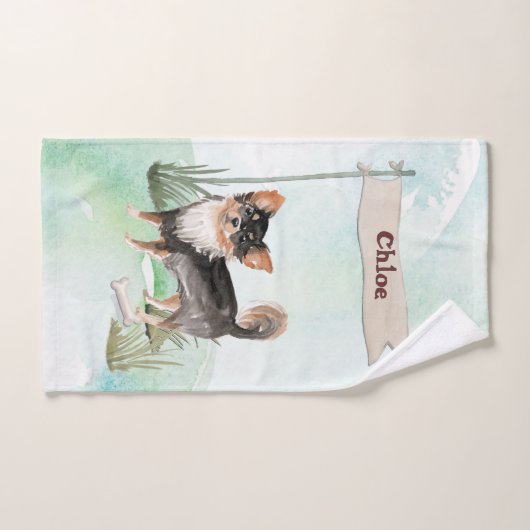 Eigen naam Long Hazard Chihuahua Pet Dog Bad Handdoek (Handdoek)