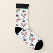 Eigen naam Lovely 🎄 Kerst🎾 tennis Sokken (Links binnenkant)