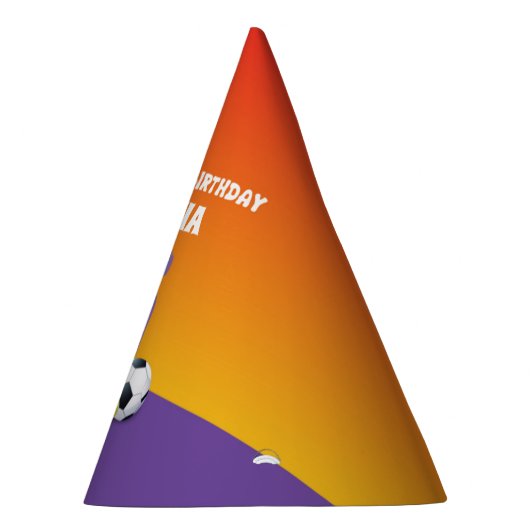 Eigen naam meisje 5th Birthday Sports Balls Feesthoedjes (Rechts)