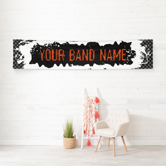 Eigen naam Merch Rock Show Punk Gigfestival Spandoek (Insitu)