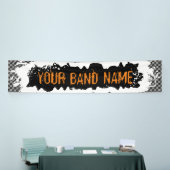 Eigen naam Merch Rock Show Punk Gigfestival Spandoek (Beurs)