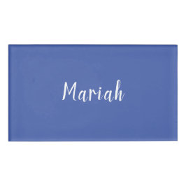 Eigen naam Minimalist Plain Calligrafie Script Bla Naambadge
