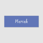 Eigen naam Minimalist Plain Calligrafie Script Bla Naamplaatje (Voorkant)