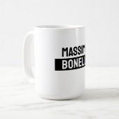 Eigen naam minimalistisch modern sober zwart wit koffiemok (Voorkant links)