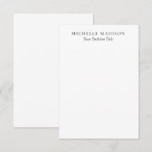 Eigen Naam Mode Trendy Minimalistisch Professionee Informatiekaartje (Voorkant / Achterkant)