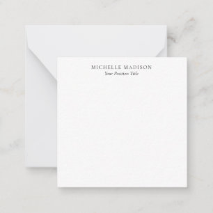 Eigen Naam Mode Trendy Minimalistisch Professionee Notitiekaartje