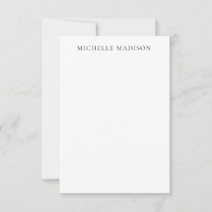 Eigen Naam Mode Trendy Minimalistische Professione RSVP Kaartje