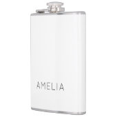 Eigen naam Modern Minimalist Professional Plain Heupfles (Links)