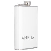 Eigen naam Modern Minimalist Professional Plain Heupfles (Rechts)