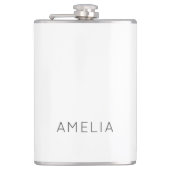 Eigen naam Modern Minimalist Professional Plain Heupfles (Voorkant)