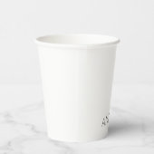 Eigen naam Modern Minimalist Professional Plain Papieren Bekers (Rechts)