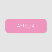 Eigen naam Modern Minimalist Professional Plain Pi Naamplaatje (Voorkant)