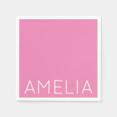 Eigen naam Modern Minimalist Professional Plain Pi Servet (Voorkant)