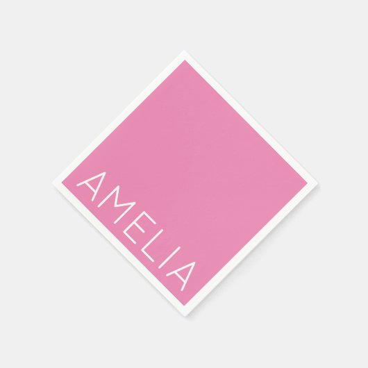 Eigen naam Modern Minimalist Professional Plain Pi Servet (Hoek)