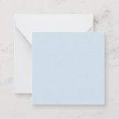 Eigen Naam Modern Minimalistisch Professioneel Bla Notitiekaartje (Achterkant)